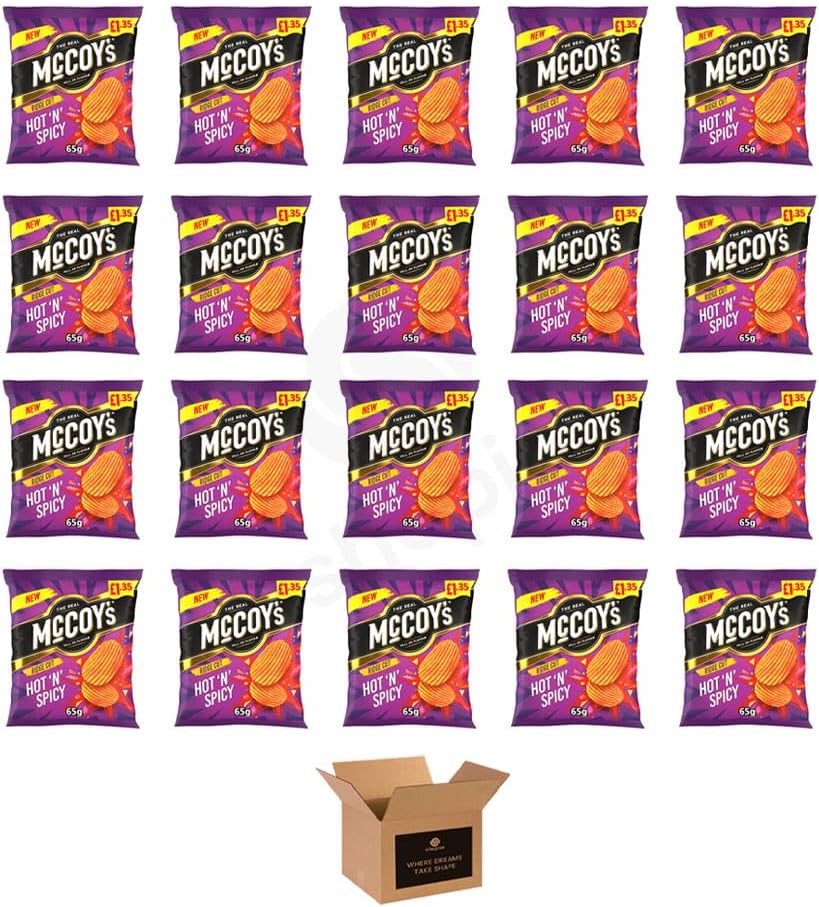 McCoy’s Crisps Multipack 6 Packs in 1 Pack– Crisps in Bold Flavours – Snacks