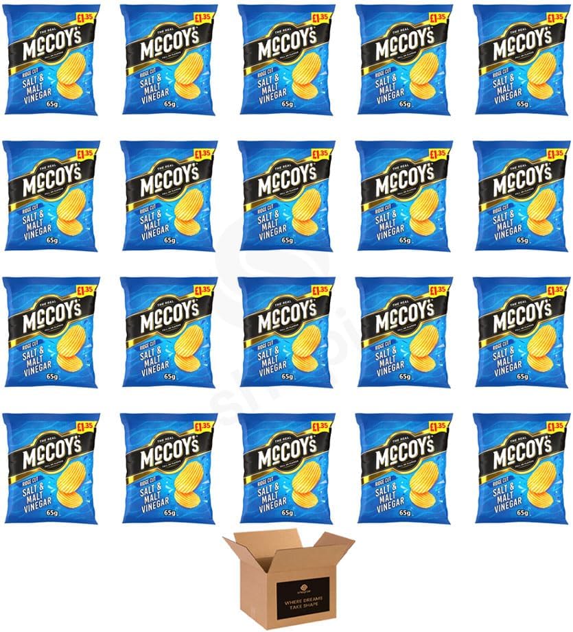 McCoy’s Crisps Multipack 6 Packs in 1 Pack– Crisps in Bold Flavours – Snacks