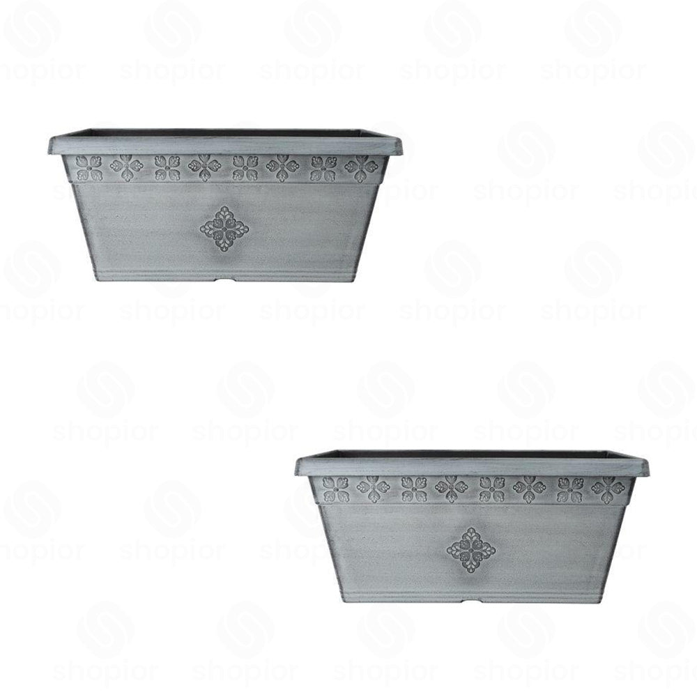 Medley Planter Collection | Round, Square & Window Box Garden Planters | Gardening Flower Plant Pots