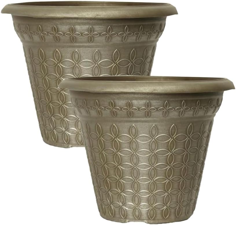 Mod Flora Plant Pot Planter – 9L Indoor Outdoor Flower Pot with Drainage Holes