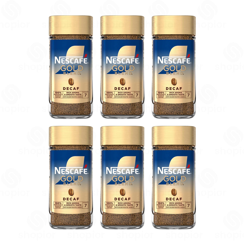 Nescafe Gold Blend Decaf Instant Coffee – Original Decaffeinated Coffee Jar 95g