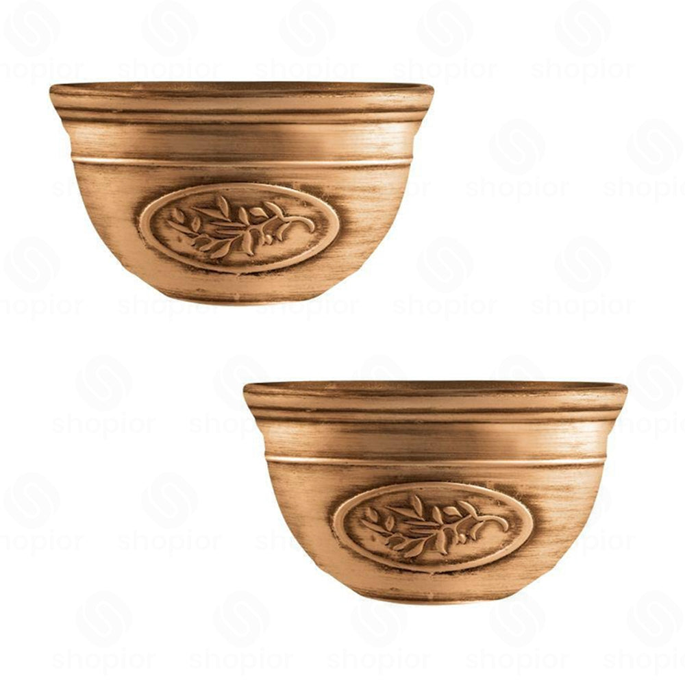 Olive Planters with Saucer Option – 30cm Decorative Planter Bowl Indoor Outdoor Garden Plant Pots
