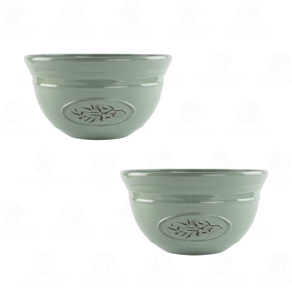 Olive Planters with Saucer Option – 30cm Decorative Planter Bowl Indoor Outdoor Garden Plant Pots
