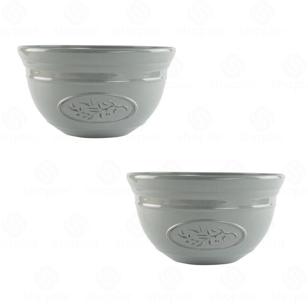 Olive Planters with Saucer Option – 30cm Decorative Planter Bowl Indoor Outdoor Garden Plant Pots