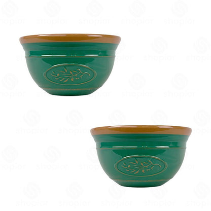 Olive Planters with Saucer Option – 30cm Decorative Planter Bowl Indoor Outdoor Garden Plant Pots