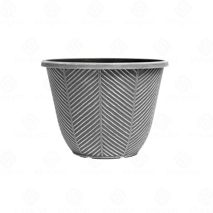 Silver Zinc Galvanised Metal Plant Pots – Rustic Heart Print Trough & Pail Planters with Rope Handles
