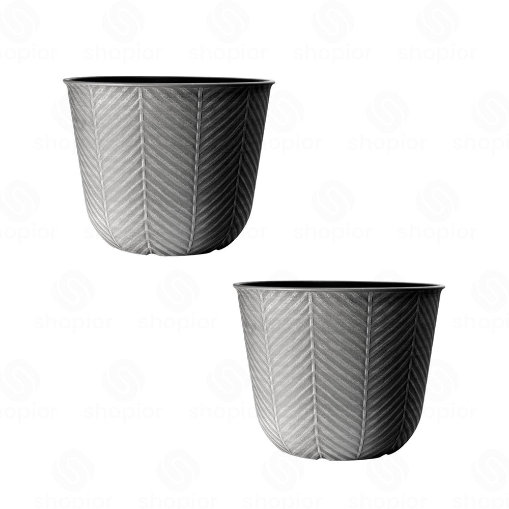 Silver Zinc Galvanised Metal Plant Pots – Rustic Heart Print Trough & Pail Planters with Rope Handles