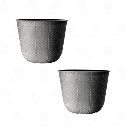 Silver Zinc Galvanised Metal Plant Pots – Rustic Heart Print Trough & Pail Planters with Rope Handles