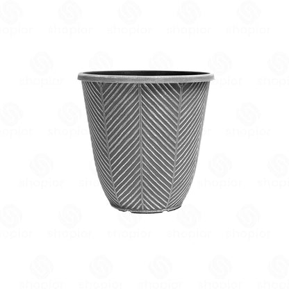 Silver Zinc Galvanised Metal Plant Pots – Rustic Heart Print Trough & Pail Planters with Rope Handles