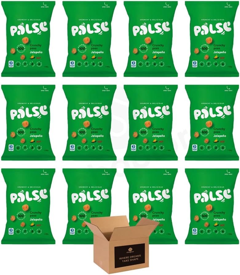 PALSE Sweet Paprika - Crunchy Peas - Sea Salt & Vinegar Broad Bean Snacks