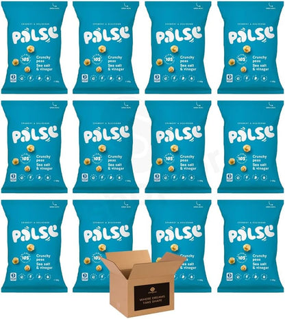 PALSE Sweet Paprika - Crunchy Peas - Sea Salt & Vinegar Broad Bean Snacks