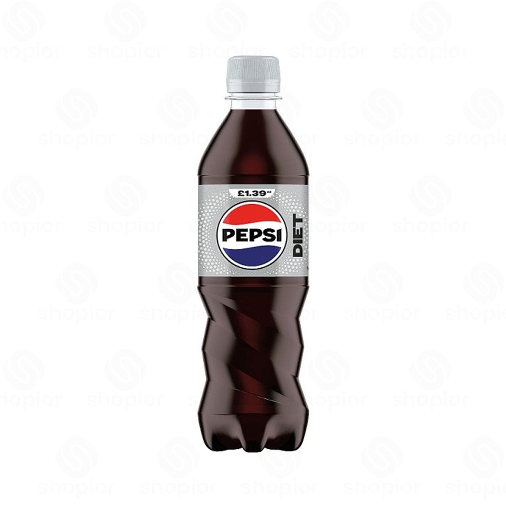 Pepsi Cola 500ml Pack of 12 | Low Calorie Sparkling Soft Drink | Fizzy Carbonated Cola Beverage