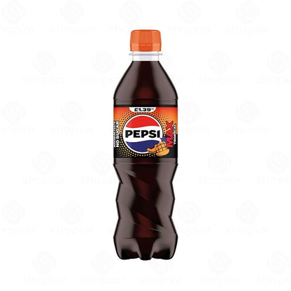 Pepsi Cola 500ml Pack of 12 | Low Calorie Sparkling Soft Drink | Fizzy Carbonated Cola Beverage