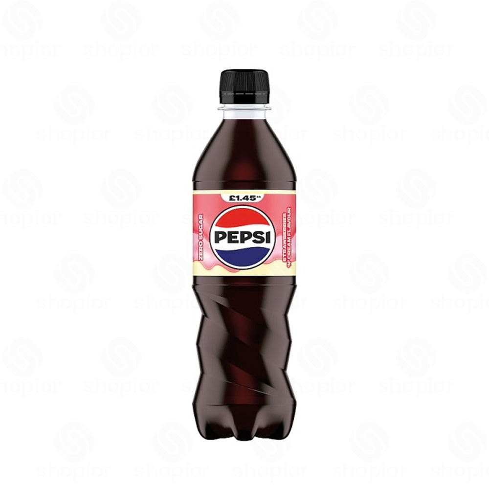 Pepsi Cola 500ml Pack of 12 | Low Calorie Sparkling Soft Drink | Fizzy Carbonated Cola Beverage