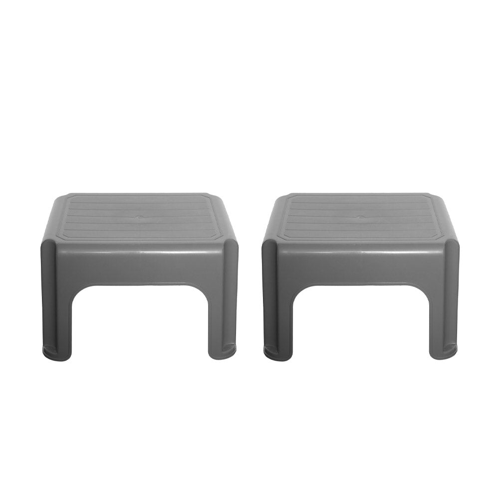 Heavy Duty Plastic Step Stool 40cm | Multipurpose Footstool for Kitchen, Bathroom, Bedroom | Lightweight, Easy Clean Finish | Portable Utility Stool for Adults & Kids