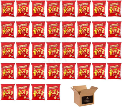 Pom Bear Original Crisps | Fun Bear Shaped Potato Snacks, Low Calorie Kids Snacks | Vegetarian Crunchy Lunchbox Treats, Flavoured Party Snacks for All Ages - 36 x 19g Case