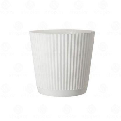 Premium Ribbed Plant Pot & Window Box Planter – Modern Fluted Indoor Outdoor Flower