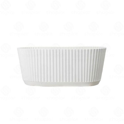 Premium Ribbed Plant Pot & Window Box Planter – Modern Fluted Indoor Outdoor Flower Pots