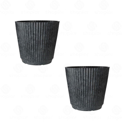 Premium Ribbed Plant Pot & Window Box Planter – Modern Fluted Indoor Outdoor Flower
