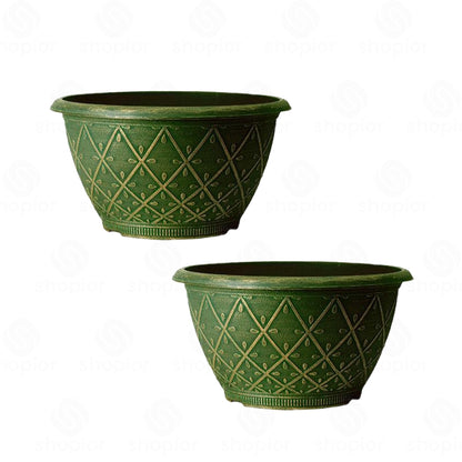 Prisma Bowl Planter 25cm (10”) 4L – Stylish Indoor & Outdoor Plastic Garden Plant Pot