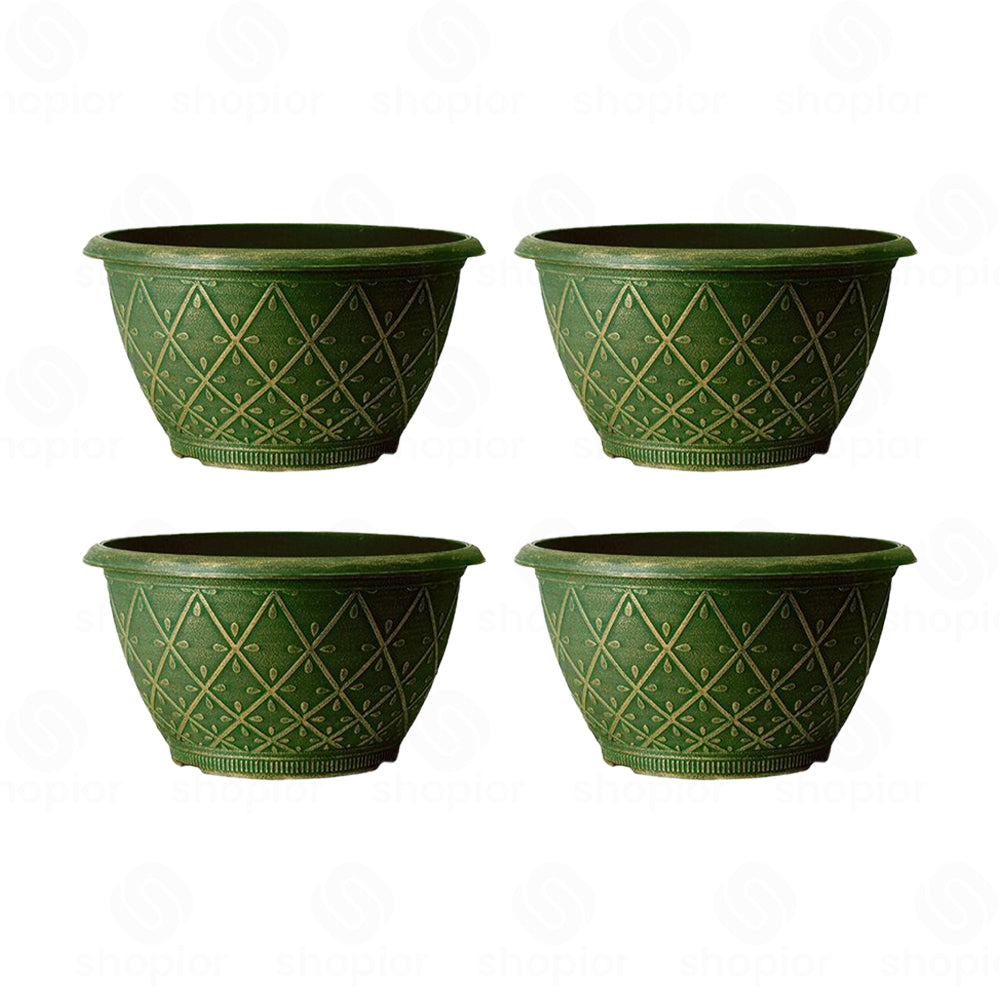 Prisma Bowl Planter 25cm (10”) 4L – Stylish Indoor & Outdoor Plastic Garden Plant Pot