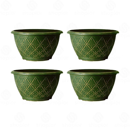 Prisma Bowl Planter 25cm (10”) 4L – Stylish Indoor & Outdoor Plastic Garden Plant Pot