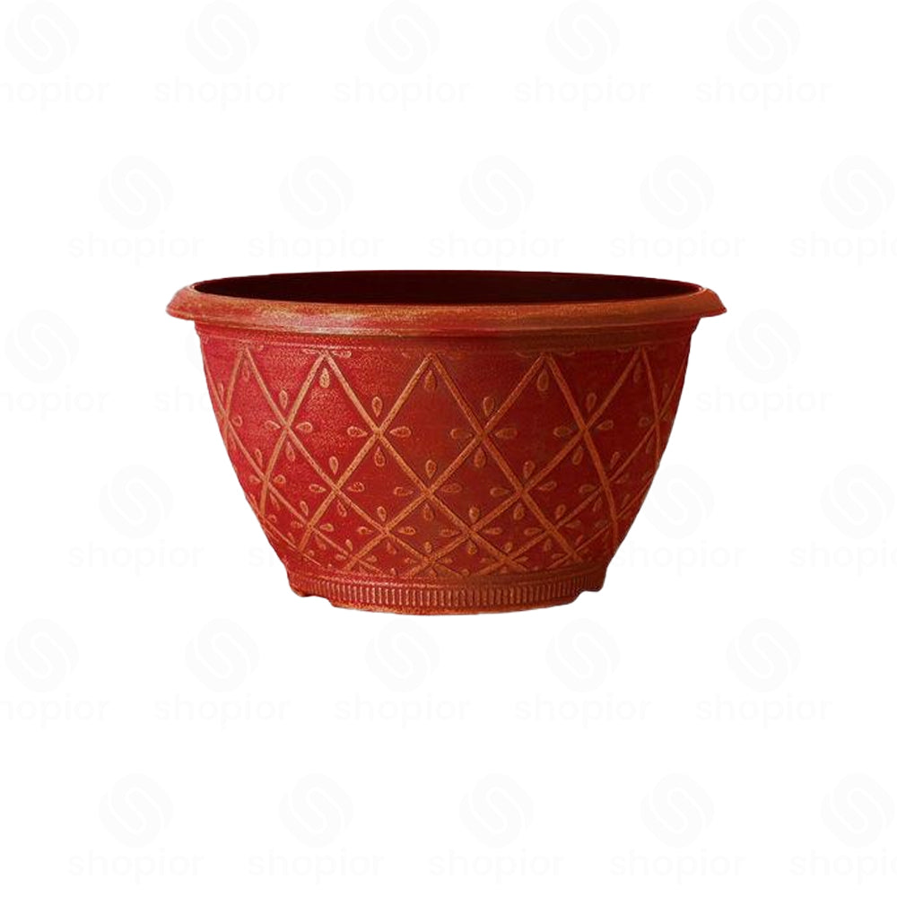 Prisma Bowl Planter 25cm (10”) 4L – Stylish Indoor & Outdoor Plastic Garden Plant Pot