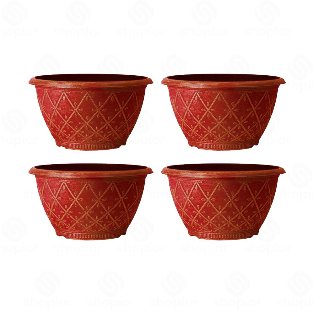 Prisma Bowl Planter 25cm (10”) 4L – Stylish Indoor & Outdoor Plastic Garden Plant Pot