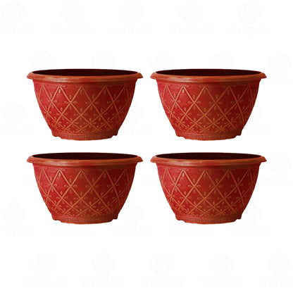 Prisma Bowl Planter 25cm (10”) 4L – Stylish Indoor & Outdoor Plastic Garden Plant Pot