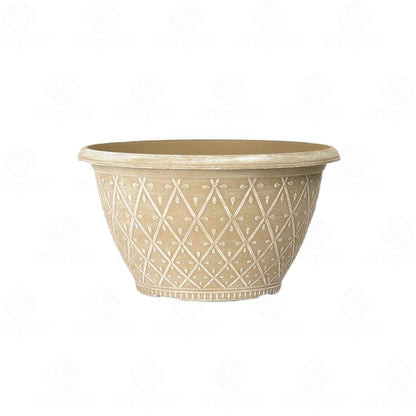 Prisma Bowl Planter 25cm (10”) 4L – Stylish Indoor & Outdoor Plastic Garden Plant Pot