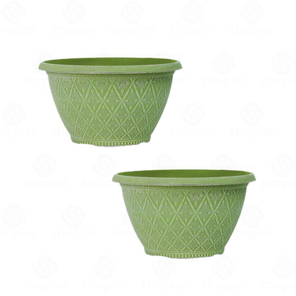 Prisma Bowl Planter 25cm (10”) 4L – Stylish Indoor & Outdoor Plastic Garden Plant Pot