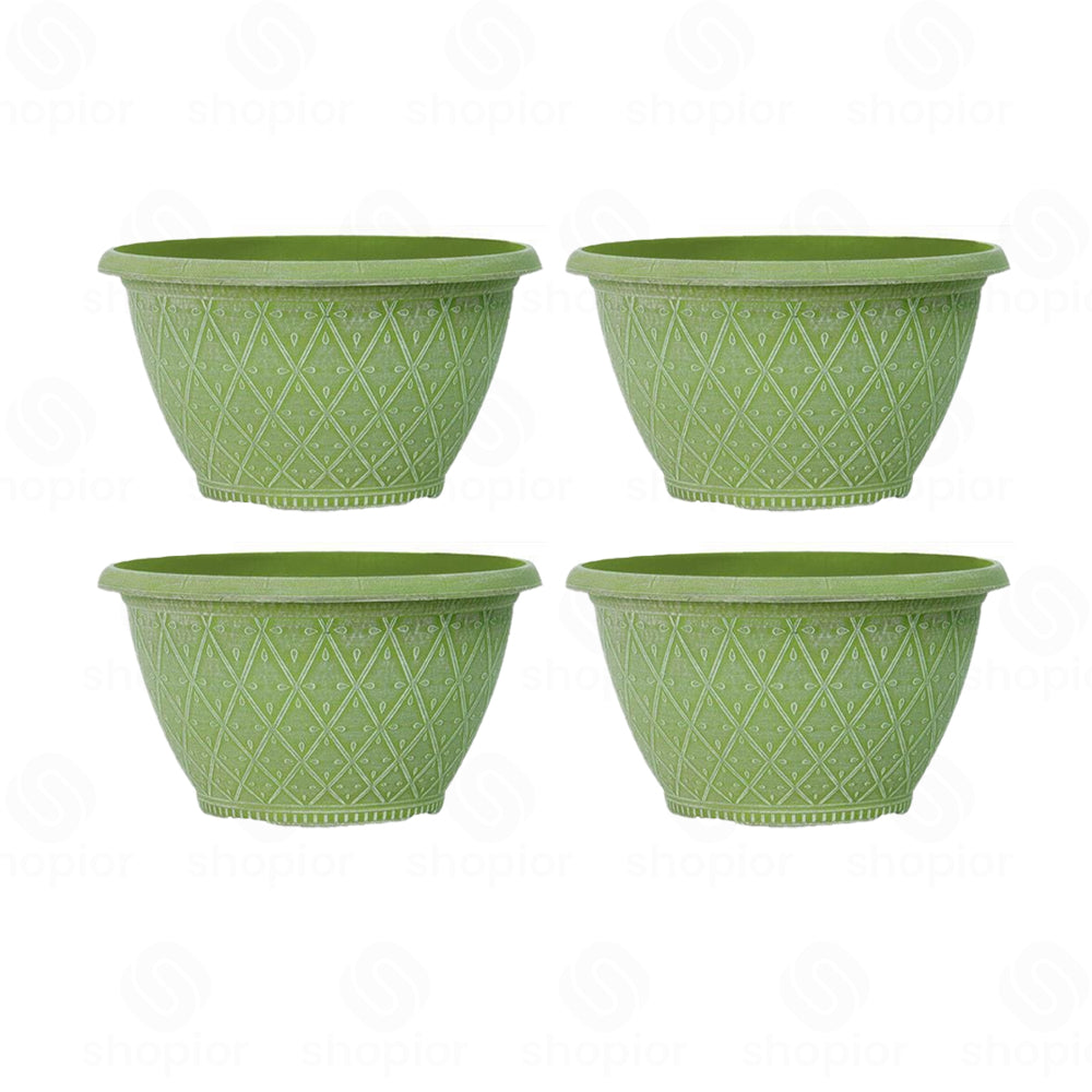 Prisma Bowl Planter 25cm (10”) 4L – Stylish Indoor & Outdoor Plastic Garden Plant Pot