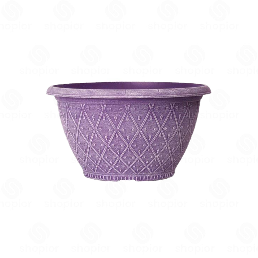 Prisma Bowl Planter 25cm (10”) 4L – Stylish Indoor & Outdoor Plastic Garden Plant Pot