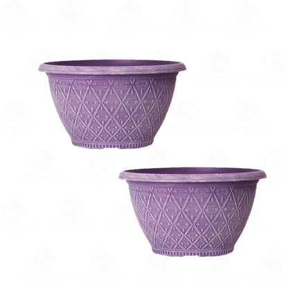 Prisma Bowl Planter 25cm (10”) 4L – Stylish Indoor & Outdoor Plastic Garden Plant Pot