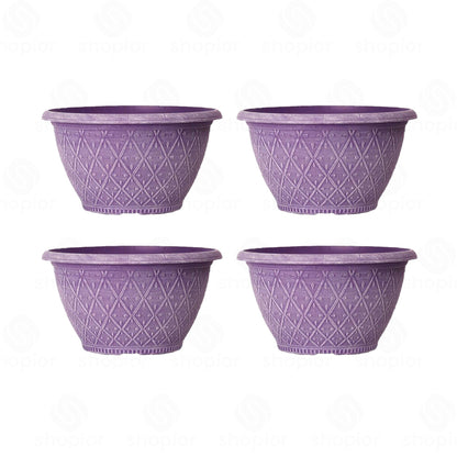 Prisma Bowl Planter 25cm (10”) 4L – Stylish Indoor & Outdoor Plastic Garden Plant Pot