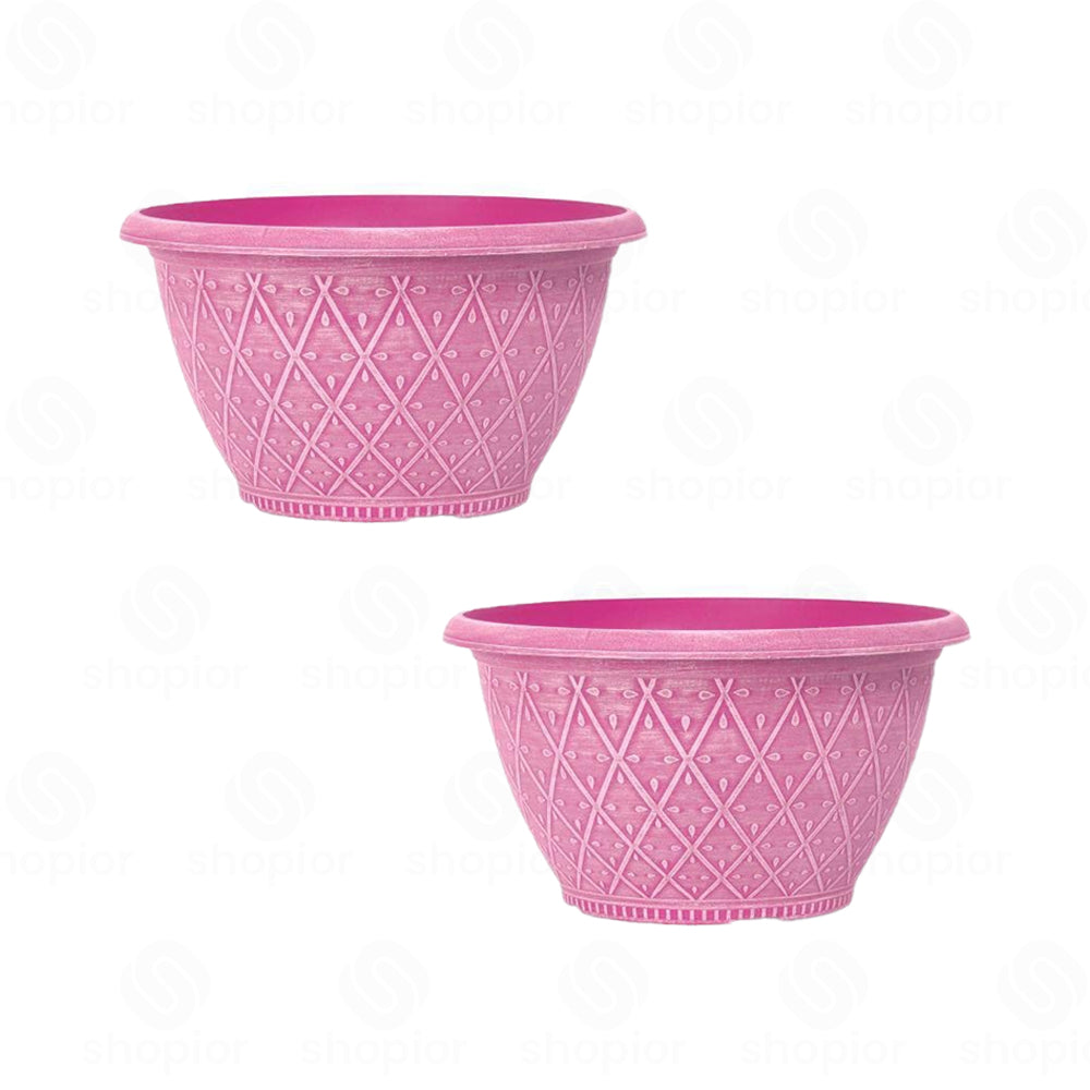 Prisma Bowl Planter 25cm (10”) 4L – Stylish Indoor & Outdoor Plastic Garden Plant Pot