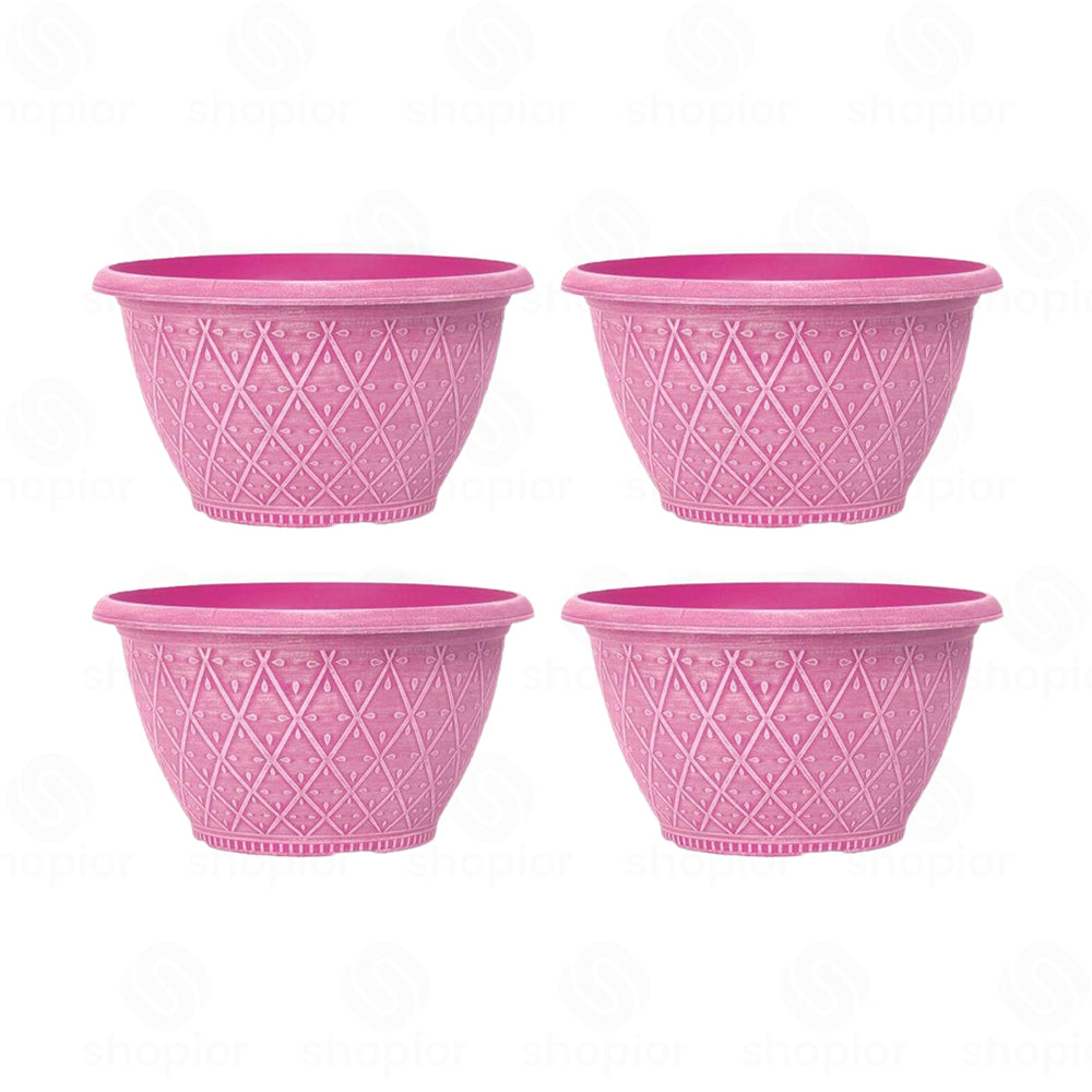 Prisma Bowl Planter 25cm (10”) 4L – Stylish Indoor & Outdoor Plastic Garden Plant Pot