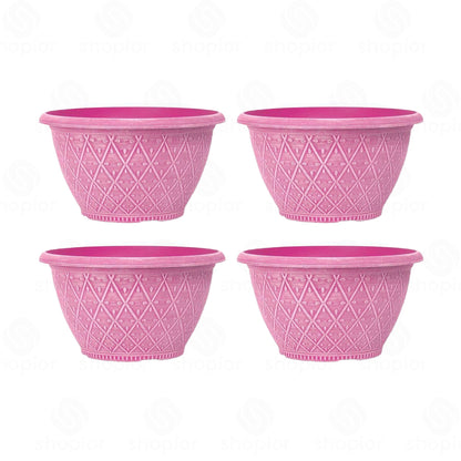 Prisma Bowl Planter 25cm (10”) 4L – Stylish Indoor & Outdoor Plastic Garden Plant Pot