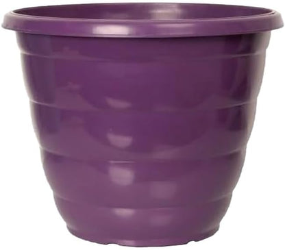 30cm (12 Inch) Plastic Planter Round Ascot Flower Pot | Garden Plant Pot