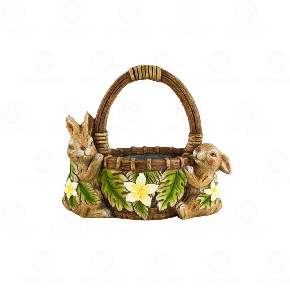 Easter Bunny Garden Ornaments & Planters | Rabbit Statues, Flower Pots & Spring Decor