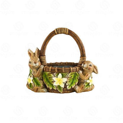 Easter Bunny Garden Ornaments & Planters | Rabbit Statues, Flower Pots & Spring Decor