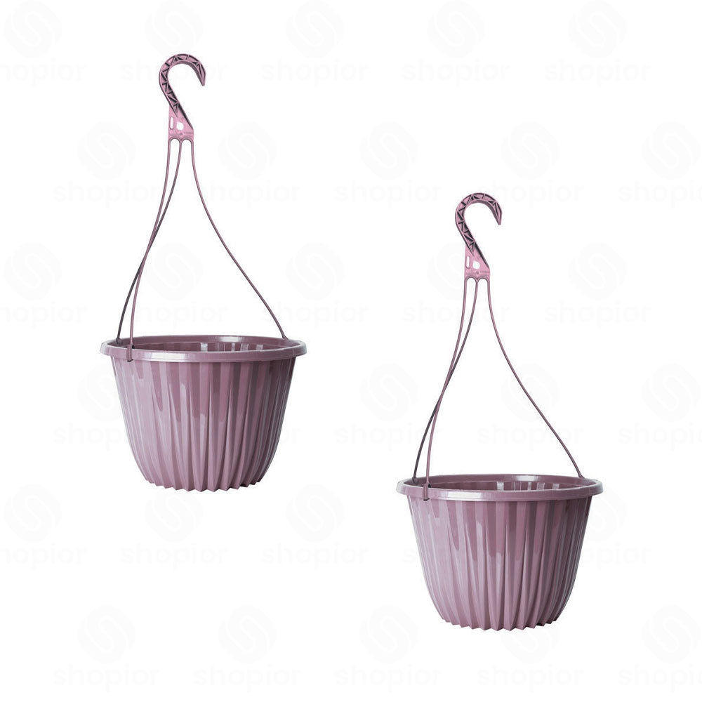Rodeo Geometric Plastic Plant Pots & Planters – Modern Flower Containers, Hanging Baskets