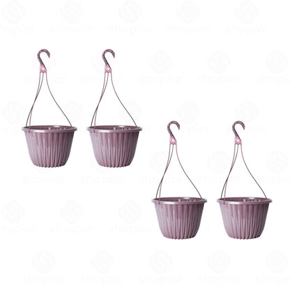 Rodeo Geometric Plastic Plant Pots & Planters – Modern Flower Containers, Hanging Baskets