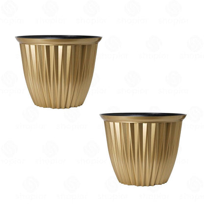 Rodeo Geometric Plastic Plant Pots & Planters – Modern Flower Containers, Hanging Baskets