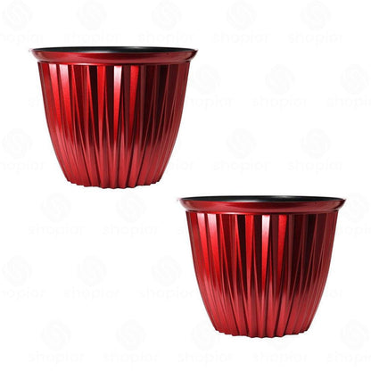 Rodeo Geometric Plastic Plant Pots & Planters – Modern Flower Containers, Hanging Baskets