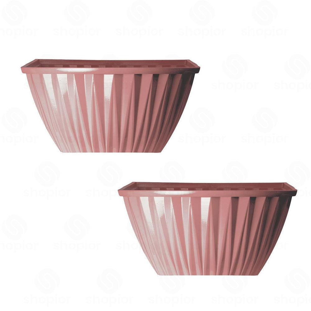 Rodeo Geometric Plastic Plant Pots & Planters – Modern Flower Containers, Hanging Baskets