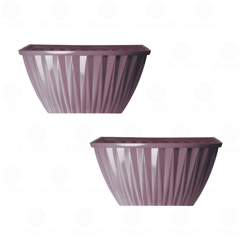 Rodeo Geometric Plastic Plant Pots & Planters – Modern Flower Containers, Hanging Baskets