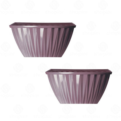 Rodeo Geometric Plastic Plant Pots & Planters – Modern Flower Containers, Hanging Baskets