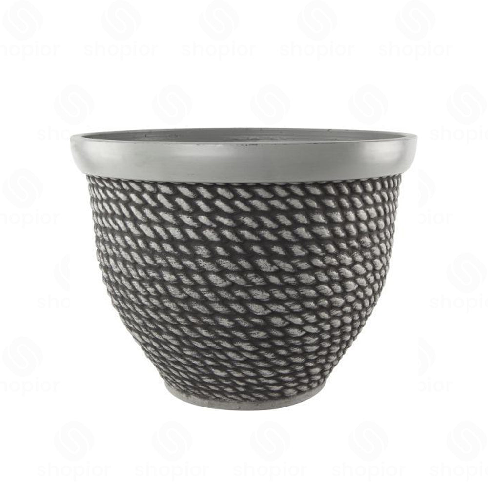 Woven Rope Planter 40cm - Large Decorative Indoor & Outdoor Garden Plant Pot – Plastic Flower Planter