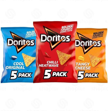 Doritos Tortilla Chips – Bold Crunch, Iconic Taste | Crispy Flavoured Corn Chips in Variety of Flavors